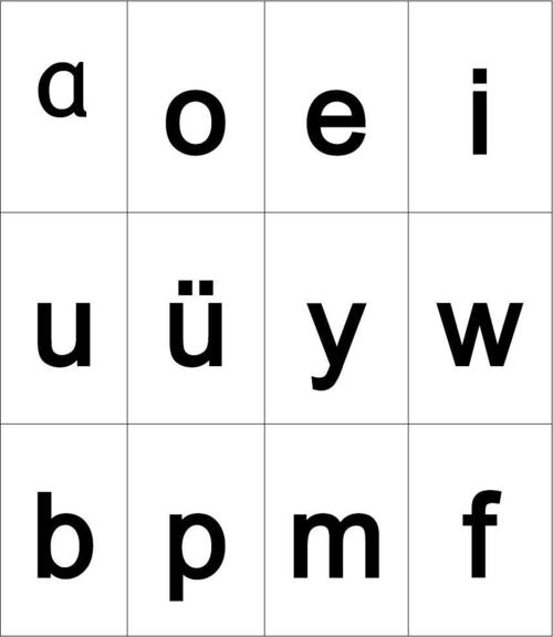 拼音26个字母图片